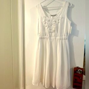 Trina Turk dress with cute floral neckline detail
